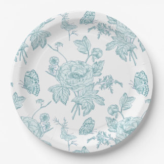 Platos de papel de acuarela con impresión en bloqu