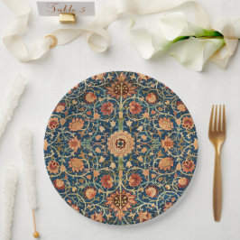 Platos de papel de alfombra de William Morris Holl