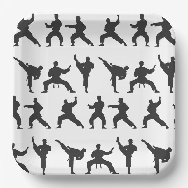 Platos de Papel de Artes Marciales, Fiesta de Kara (Anverso)