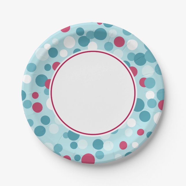 Platos de papel de bayas de Navidad (Anverso)