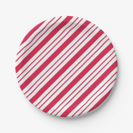Platos de papel de caramelo de menta para fiesta d