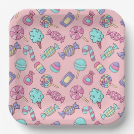 Platos de Papel de Caramelo, Fiesta de Dulces Golo