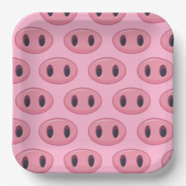 Platos de Papel de Cerdo, Fiesta de Animales de Gr