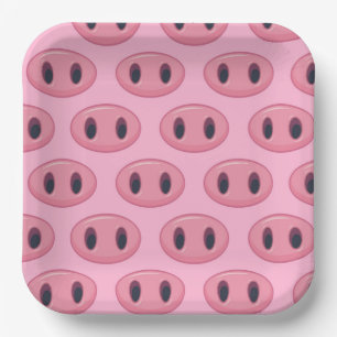 Platos de Papel de Cerdo, Fiesta de Animales de Gr