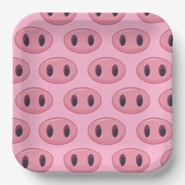 Platos de Papel de Cerdo, Fiesta de Animales de Gr (Anverso)
