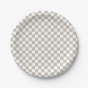 Platos de papel de cumpleaños con estampado boho c