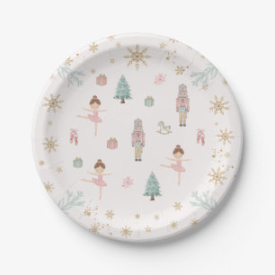Platos de papel de cumpleaños del ballet Cascanuec