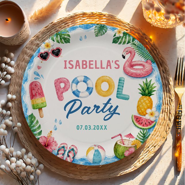 Platos de papel de cumpleaños para fiesta en la pi (Subido por el creador)