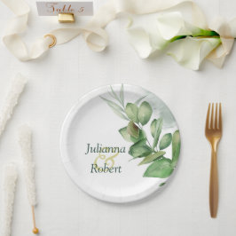 Platos de papel de eucalipto