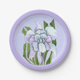 Platos de papel de flores Smeraldo