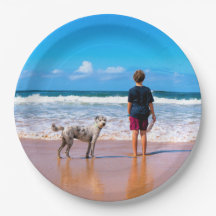 Platos de papel de foto personalizados con tu prop