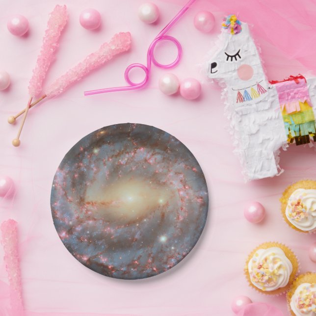 Platos de papel de galaxia espiral (Fiesta)