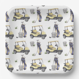 Platos de Papel de Golf, Fiesta de Cumpleaños Par-
