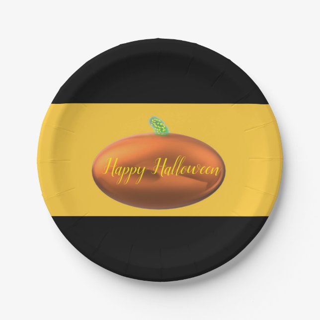Platos de papel de Halloween (Anverso)
