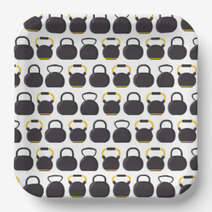 Platos de papel de kettlebell, suministros para fi