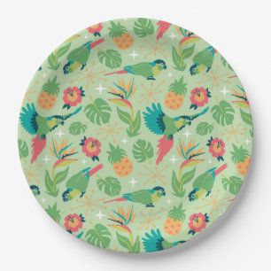 Platos de Papel de Loro Tiki