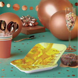 Platos de papel de narcisos inspiradores