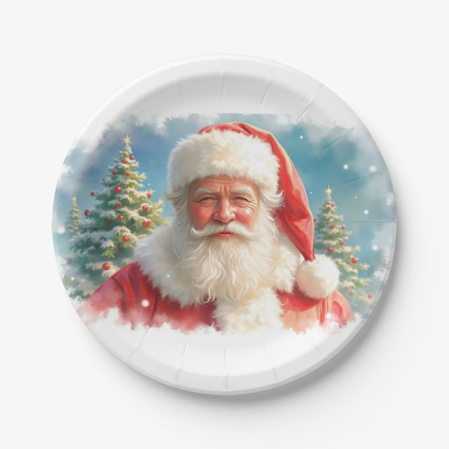 Platos de papel de Navidad ⛄ 🍽️ (Anverso)