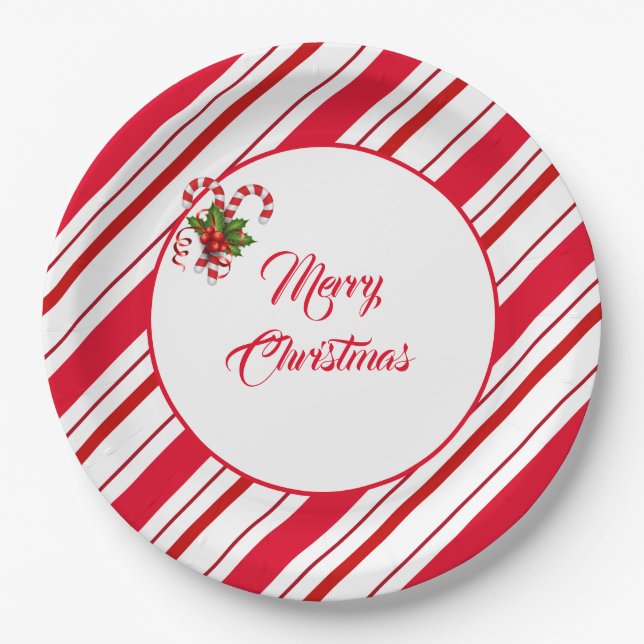 Platos de papel de Navidad (Anverso)
