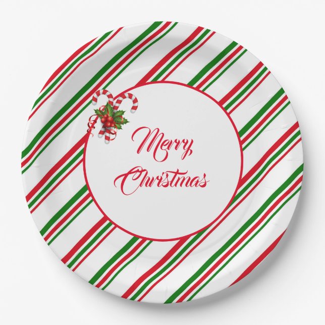 Platos de papel de Navidad (Anverso)