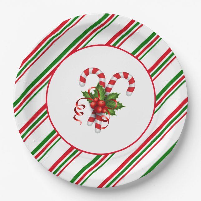 Platos de papel de Navidad (Anverso)