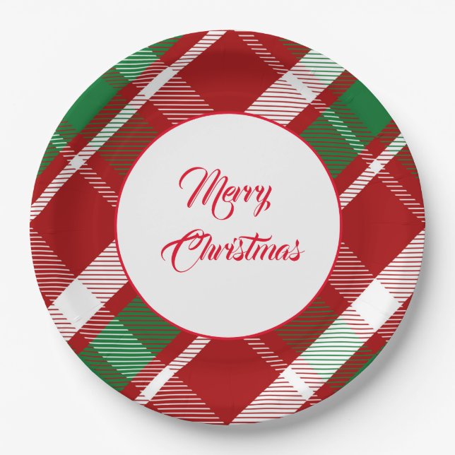 Platos de papel de Navidad (Anverso)