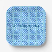 Platos de papel de Oktoberfest