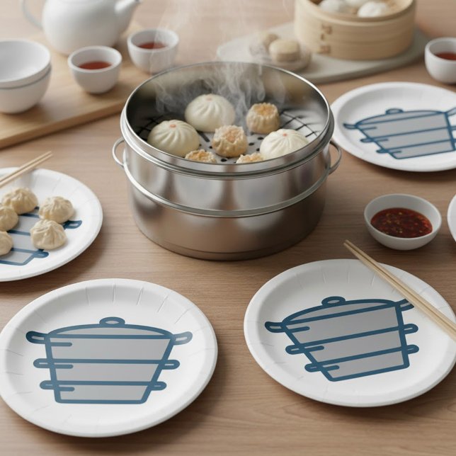 Platos de papel de olla gris (Subido por el creador)