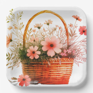 Platos de papel de Pascua hermosos