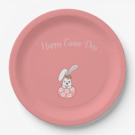 Platos de papel de Pascua pastel - Personalizados 