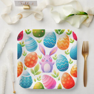 Platos de papel de Pascua preciosos