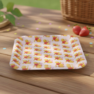 Platos de papel de Pooh