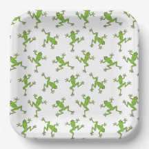 Platos de Papel de Rana, Suministros para Fiesta d