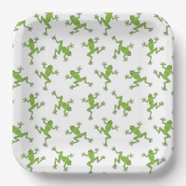 Platos de Papel de Rana, Suministros para Fiesta d