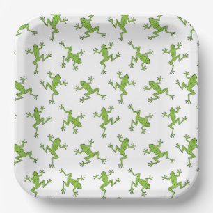 Platos de Papel de Rana, Suministros para Fiesta d