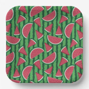 Platos de Papel de Sandía, Fiesta de Picnic de Ver