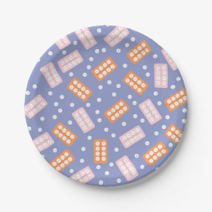 Platos de papel de técnico de farmacia lindos