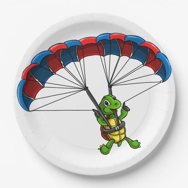 Platos de papel de tortuga (Anverso)