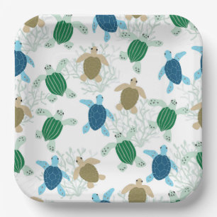 Platos de papel de tortuga, Fiesta oceánica de tor