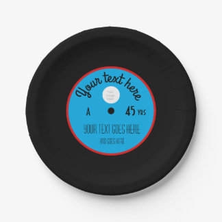 Platos de papel de vinilo personalizados – Persona