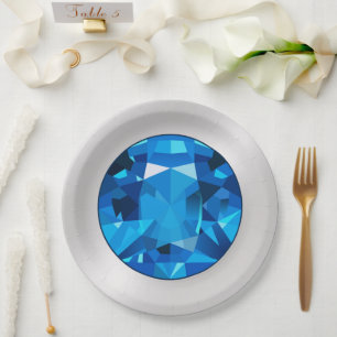 Platos de papel de zafiro