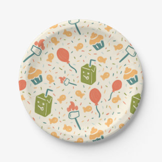 Platos de papel del 4º cumpleaños de Camp Chaos