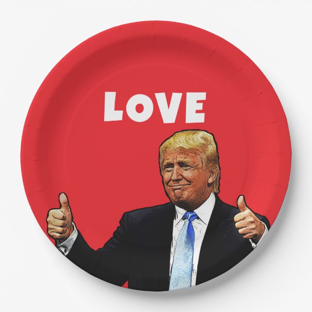 PLATOS DE PAPEL DEL DÍA DE SAN VALENTÍN DE DONALD  (Anverso)