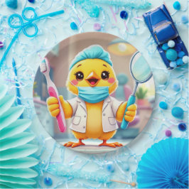 Platos de papel Dentist Chick