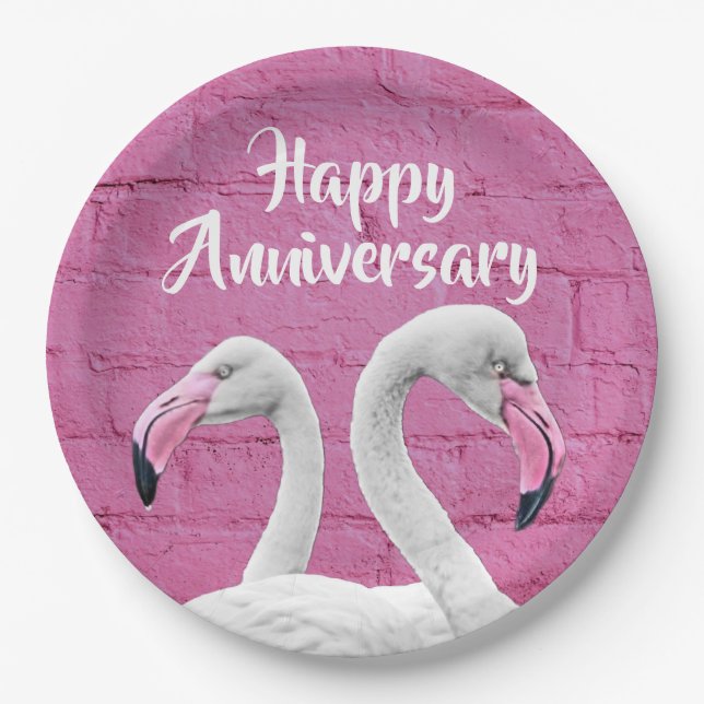Platos de papel divertidos para aniversario (Anverso)
