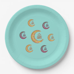 platos de papel eid mubarak عيد مبارك