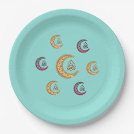 platos de papel eid mubarak عيد مبارك
