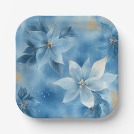 Platos de papel elegantes de Navidad