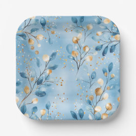 Platos de papel elegantes de Navidad