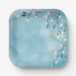 Platos de papel elegantes de Navidad